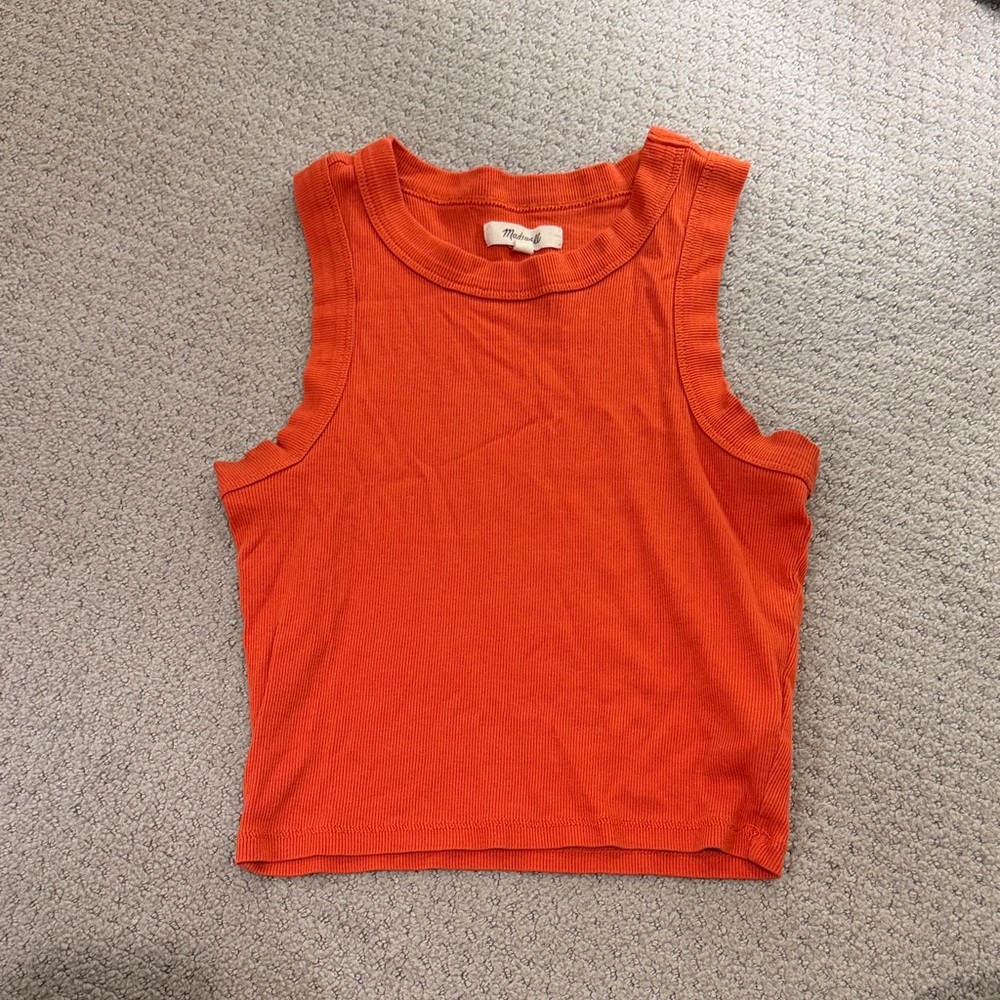 Madewell Vibrant Orange Tank Top